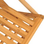 vidaXL Chaises de jardin pliantes lot de 2 61x67x90cm bois massif teck
