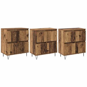 vidaXL Buffets 3 Pièces Bois ancien