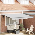 vidaXL Cadre de auvent Anthracite 3 x 2 5 m Métal