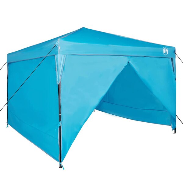 vidaXL Tente à auvent pop-up Bleu 300 x 300 cm tissu