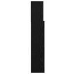 vidaXL Cabinet de Tête de Lit Chêne noir 220 x 19 x 101.5 cm