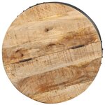 vidaXL Table basse ronde 53x43 cm Bois de manguier massif