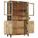 vidaXL Buffet 100x40x175 cm bois de manguier brut massif