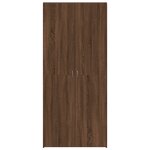 vidaXL Cabinet à chaussures en chêne marron 80x35 5x180 cm en bois reconstitué
