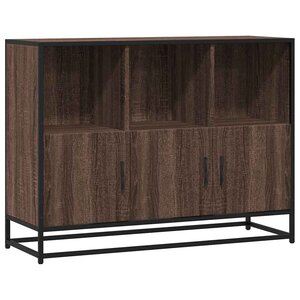 vidaXL Buffet chêne marron 100x35x76 cm bois d'ingénierie