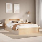 vidaXL Cadre de lit sans matelas 140x200 cm bois massif de pin