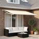 vidaXL Toile de rechange pour auvent Crème 300 x 250 cm Polyester