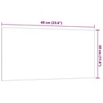 vidaXL Tableau noir magnétique mural Noir 60x30 cm Verre trempé