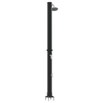 vidaXL Douche solaire extérieure Noir 217 cm PVC et Aluminium