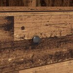 vidaXL Bureau avec rangement 2 Pièces Bois Ancien 80 x 50 x 76 cm