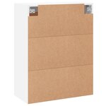 vidaXL Armoire murale blanc 69 5x34x90 cm bois d'ingénierie