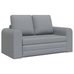 vidaXL Canapé-Lit 60cm Gris clair tissu