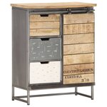vidaXL Buffet 60 x 30 x 70 cm Bois de manguier massif