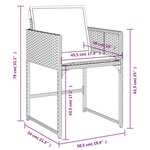 vidaXL Ensemble à manger de jardin et coussins 13 Pièces gris clair rotin