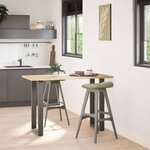 vidaXL Pieds de table de bar en U 2 pièces Anthracite 40 x (90-91) cm Acier