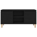 vidaXL Meuble TV Chêne noir 102 x 35 x 50 cm Bois d'ingénierie