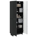 vidaXL Ensemble de Meubles 2 Pièces Noir 66 x 34 5 x 90 cm