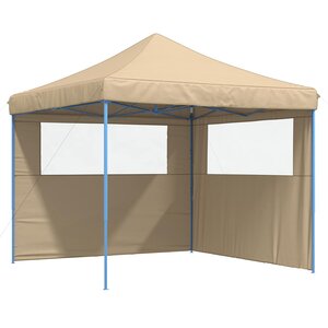vidaXL Tente de fête 292 x 292 x 315 cm Beige Tissu Oxford
