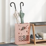 vidaXL Support d'umbrella rose 28x12x41 cm en acier
