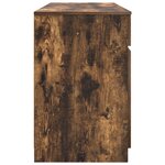 Bureau vidaXL Chêne fumé 140x49x76 cm Bois d'ingénierie