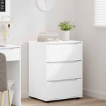 vidaXL Armoire de rangement Blanc 60 x 48 x 81 cm Bois d'ingénierie