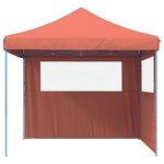 vidaXL Tente de fête 292 x 292 x 315 cm Terre cuite Tissu Oxford