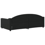 vidaXL Lit de repos sans matelas noir 90x190 cm tissu