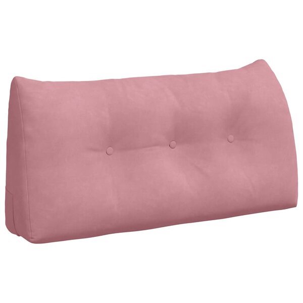 vidaXL Coussin de Dos Rose 100 x 24 x 50 cm Velours