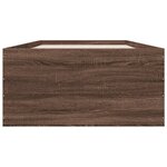 vidaXL Cadre de lit sans matelas chêne marron 100x200 cm