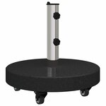 vidaXL Pied de parasol Noir 45 x 45 x 45 cm Granite