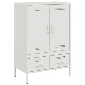 vidaXL Buffet haut blanc 68x39x101 5 cm acier