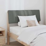 vidaXL Tête de lit capitonnée Gris foncé 90 cm Pin massif