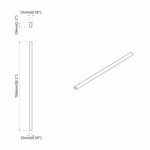 vidaXL Tige de placard 12 Pièces Argenté 764 x 15 x 29 mm