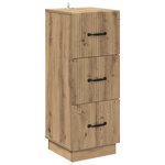 vidaXL Armoire à tiroirs Chêne artisanal 33 x 34 5 x 87 cm