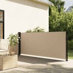 vidaXL Auvent latéral rétractable beige 100x300 cm
