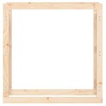vidaXL Support pour bois de chauffage 100x25x100 cm Bois de pin