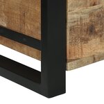 Coffres de rangement vidaXL 40x30x30cm en bois de manguier massif et métal