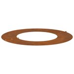 vidaXL Anneau d'Arbre Plat Ø40/70 cm  en acier résistant aux intempéries.