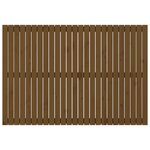 vidaXL Tête de lit murale Marron miel 159 5x3x110cm Bois massif de pin