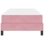 vidaXL Lit à ressorts avec matelas Rose 80 x 200 cm tissu