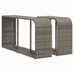 vidaXL Salon de jardin avec coussins 10 Pièces gris résine tressée