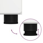 vidaXL Ensemble de mobilier de salle de bain TULUM Blanc brillant