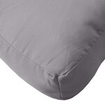 vidaXL Coussin de palette gris 60x60x9 5 cm tissu oxford