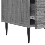 vidaXL Meuble TV Sonoma gris 147 x 34 5 x 30 cm Bois d'ingénierie
