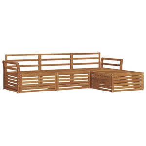 vidaXL Ensemble de canapés d'extérieur Naturel 254 x 162 5 x 73 cm