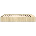 vidaXL Cadre de lit chêne sonoma 120x190 cm bois d'ingénierie
