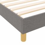 vidaXL Cadre de lit avec tête de lit Taupe 100 x 200 cm tissu