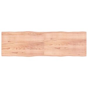vidaXL Dessus de table bois massif traité bordure assortie