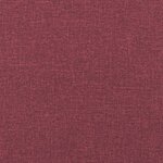 vidaXL Fauteuil avec repose-pied Rouge bordeaux 60 cm Tissu