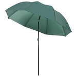 vidaXL Parapluie de pêche Vert 220x193 cm